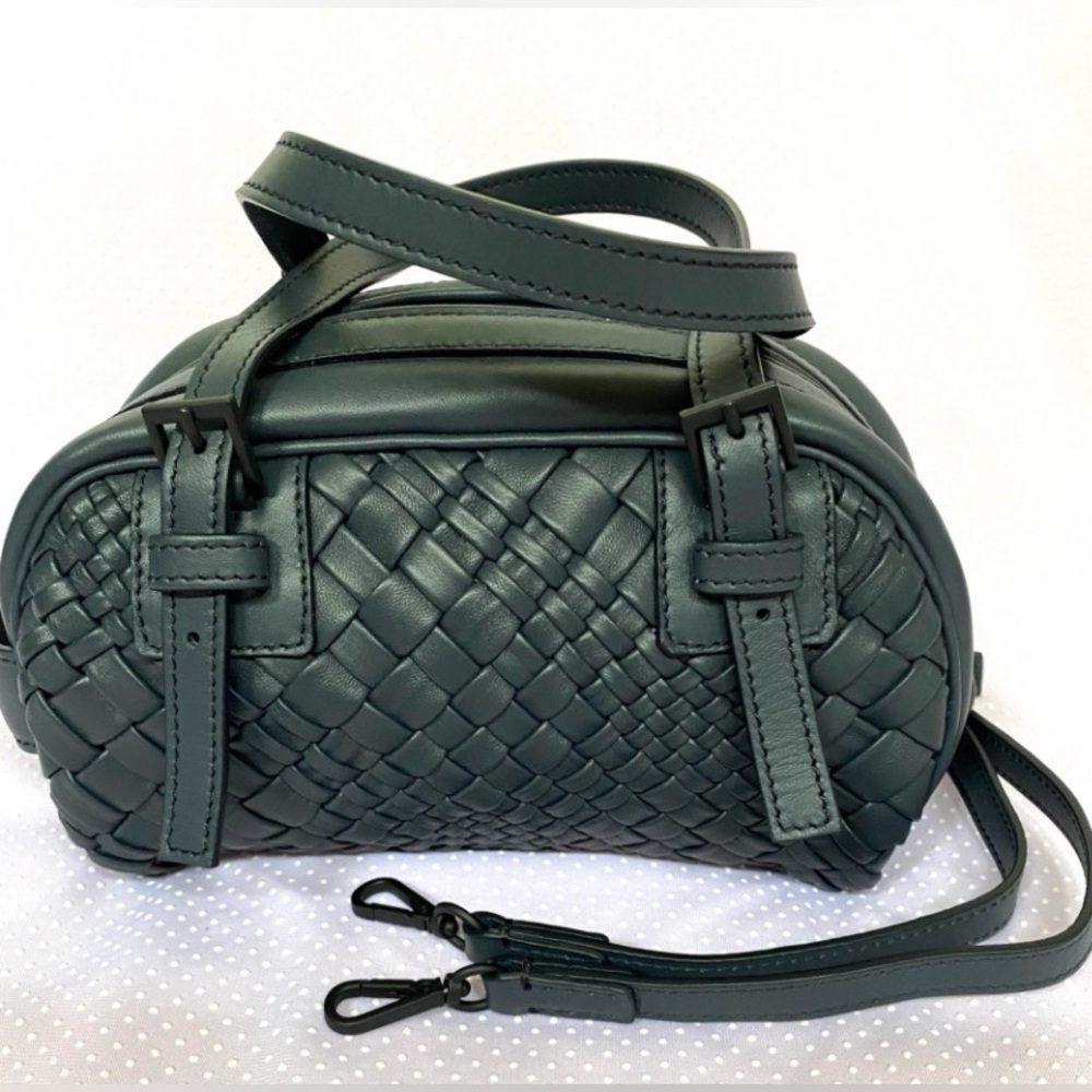 Laurent Effel St Barth woven satchel(navy)